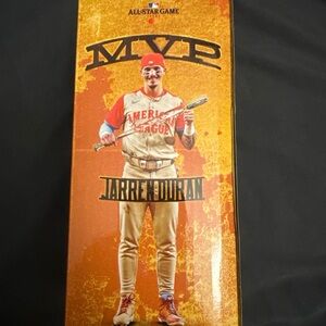 MLB All-Star Jarren Duran bobble head Collectible Box (Orange, Red, Cream)